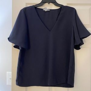 Navy Blue Blouse